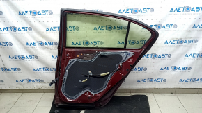 Rear right door assembly Honda Accord 13-17 red R-543P, scratches, nicks
