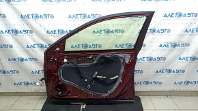 Honda Accord 13-17 keyless front right door assembly, red R-543P, scratches, dents