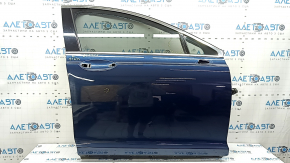 Lincoln MKZ 13-20 keyless front right door assembly, blue N1, dents, scratches on glass and molding, dents on molding