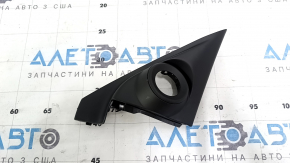 Honda Accord 13-17 black inner right mirror cover, under the tweeter, bumper