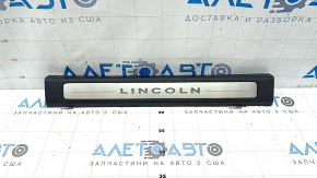 Lincoln MKZ 17-20 front right door sill plate, chrome with backlight, black, scratches