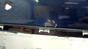 Lincoln MKZ 13-20 rear bumper, bare upper part, white, for parking sensors, broken fasteners, torn, pressed, scratches
