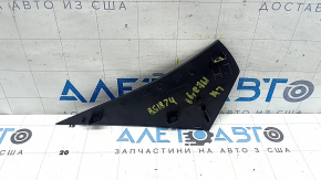 Lincoln MKZ 17-20 rear left center console trim, black, crack in mount