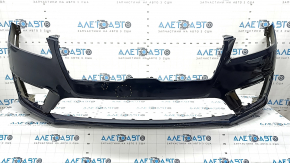 Bare front bumper for a Lincoln MKZ 17-20, without parking sensors and without a tow hook, blue, scratches, cracks in the mounts, dents