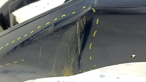 Bare front bumper for a Lincoln MKZ 17-20, without parking sensors and without a tow hook, blue, scratches, cracks in the mounts, dents