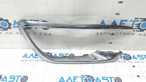Right front bumper molding for Lincoln MKZ 17-20, chrome, sand