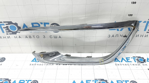 Left front bumper molding for Lincoln MKZ 17-20, chrome, sand, crack, broken fasteners