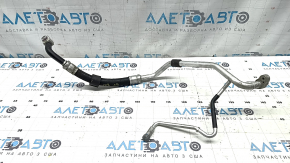 The third air conditioner compressor-heater pipe for the Audi Q8 19-25 MHEV is short and fits R1234YF.