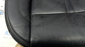 Lincoln MKZ 17 passenger seat back trim - black leather, heated, creased, cracked, scratched