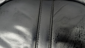 Lincoln MKZ 17 passenger seat back trim - black leather, heated, creased, cracked, scratched