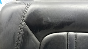 Right rear seat backrest for Lincoln MKZ 17-20, black leather