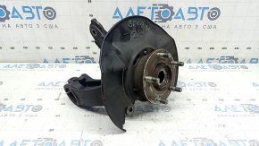 Front left Honda Accord 13-17 axle shaft with hub and cover. Rusty, torn boot.