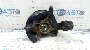 Front left Honda Accord 13-17 axle shaft with hub and cover. Rusty, torn boot.