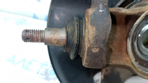 Front left Honda Accord 13-17 axle shaft with hub and cover. Rusty, torn boot.