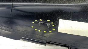 Lincoln MKZ 13-20 black rear driver's seat cover, broken fasteners, broken fastener, cracks in fasteners, tear, dented