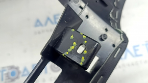 Lincoln MKZ 13-20 black rear driver's seat cover, broken fasteners, broken fastener, cracks in fasteners, tear, dented