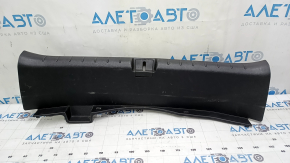 Trunk lid trim for a 2013-2017 Honda Accord hybrid, black, scratched, worn