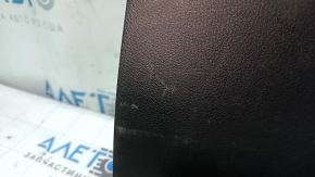 Trunk lid trim for a 2013-2017 Honda Accord hybrid, black, scratched, worn