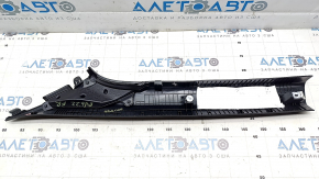 Kia EV6 22-24 black upper right front pillar trim, textured, with air duct, scuffs