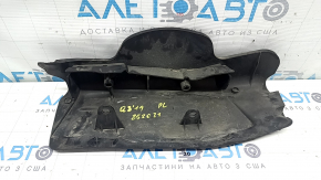 The lower control arm lining under the rear left spring of the Audi Q8 19-25 is worn out.