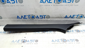 Upper left front pillar trim for Kia EV6 22-24, black, textured, with air duct, scratches