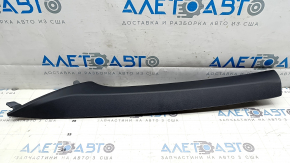 Upper left front pillar trim for Kia EV6 22-24, black, textured, with air duct, scratches