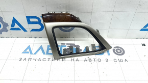 Left front panel trim for Lincoln MKZ 17-20, gray, wood grain, type 2