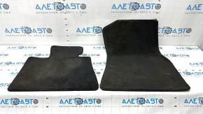 Set of floor mats for BMW X5 G05 19-23, black cloth, 2 rows, dry-cleanable
