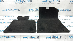 Set of floor mats for BMW X5 G05 19-23, black cloth, 2 rows, dry-cleanable