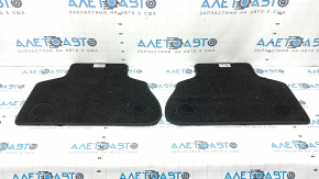 Set of floor mats for BMW X5 G05 19-23, black cloth, 2 rows, dry-cleanable