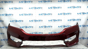 Bare front bumper for a 2016-2017 Honda Accord, hybrid, red R-543P, scratches