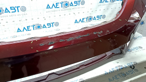 Bare front bumper for a 2016-2017 Honda Accord, hybrid, red R-543P, scratches