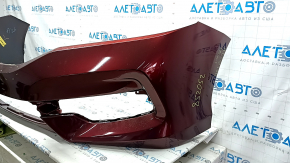 Bare front bumper for a 2016-2017 Honda Accord, hybrid, red R-543P, scratches