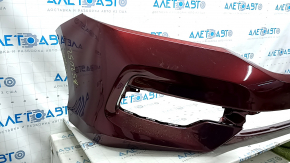 Bare front bumper for a 2016-2017 Honda Accord, hybrid, red R-543P, scratches