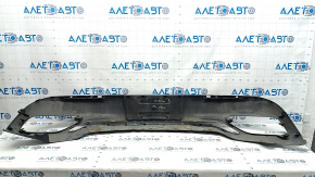 Rear bumper bare Lincoln MKZ 17-20 lower part, structure, scratches, broken fasteners, dented, crack in fastener