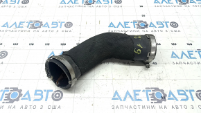 Right lower intercooler pipe for Audi Q8 19-25 3.0T MHEV, first to turbo, rubber