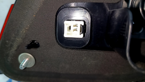 Left inner trunk lid light for a 2016-17 Honda Accord hybrid, restyling, crack, broken glass