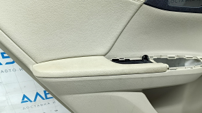 Rear left door panel for Honda Accord 13-17 beige, armrest and insert beige leather, needs cleaning, plastic has turned white