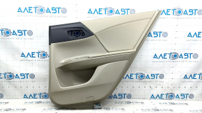 Rear right door panel for Honda Accord 13-17 beige, armrest and insert beige leather, ready to clean