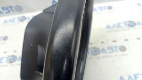 Lincoln MKZ 13-20 steering wheel, black leather, scratches, tear, non-factory hole