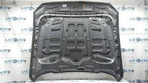 Naked hood for Ford Mustang mk6 18-23, restyling for air ducts, aluminum, graphite M7, bumpers
