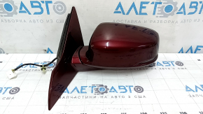 Left side mirror assembly Honda Accord 14-17, 6 pins, turn signal, red R-543P, sand, scratches