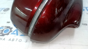Right side mirror assembly Honda Accord 16-17, 12 pins, turn signal, camera, red R-543P, sand, scratches