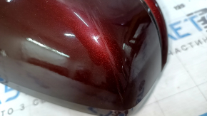 Right side mirror assembly Honda Accord 16-17, 12 pins, turn signal, camera, red R-543P, sand, scratches