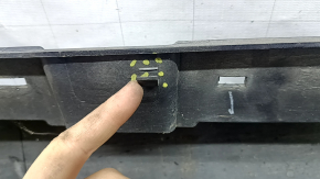 Left threshold Lincoln MKZ 13-20 blue N1, cracks, cracks in fasteners, scratches, broken fasteners, pressed
