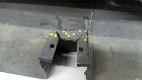 Left threshold Lincoln MKZ 13-20 blue N1, cracks, cracks in fasteners, scratches, broken fasteners, pressed