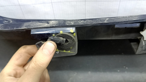 Left threshold Lincoln MKZ 13-20 blue N1, cracks, cracks in fasteners, scratches, broken fasteners, pressed