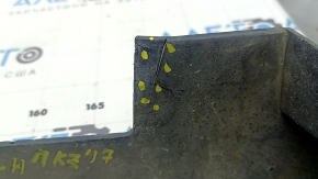 Left threshold Lincoln MKZ 13-20 blue N1, cracks, cracks in fasteners, scratches, broken fasteners, pressed