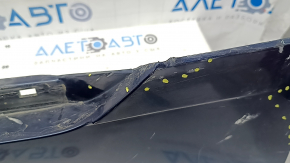 Left threshold Lincoln MKZ 13-20 blue N1, cracks, cracks in fasteners, scratches, broken fasteners, pressed