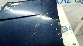 Left threshold Lincoln MKZ 13-20 blue N1, cracks, cracks in fasteners, scratches, broken fasteners, pressed